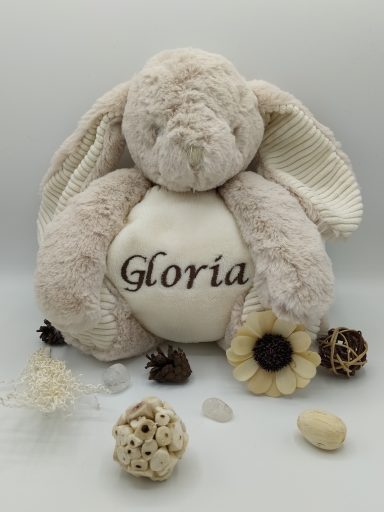 Peluche Lapin avec Couverture Personnalisée – Prénom Brodé Peluche Lapin avec Couverture Personnalisée – Prénom Brodé
